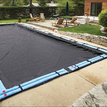 Winter Pool Cover - Arctic Armor 10yr - In-Ground Pool Size 12x24ft Rectangle