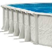 St. Tropez 18 x 33 x 54 inch Resin Oval Pool, Liner and Skimmer